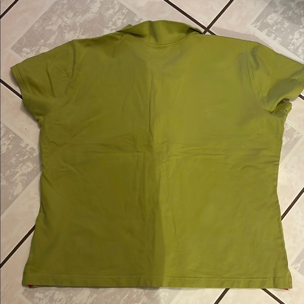 Eddie Bauer Green and Red Polo Shirt - Picture 3 of 4